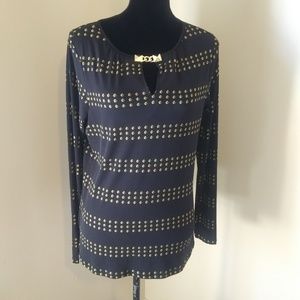 NWT Michael Michael Kors Long Sleeve Blouse